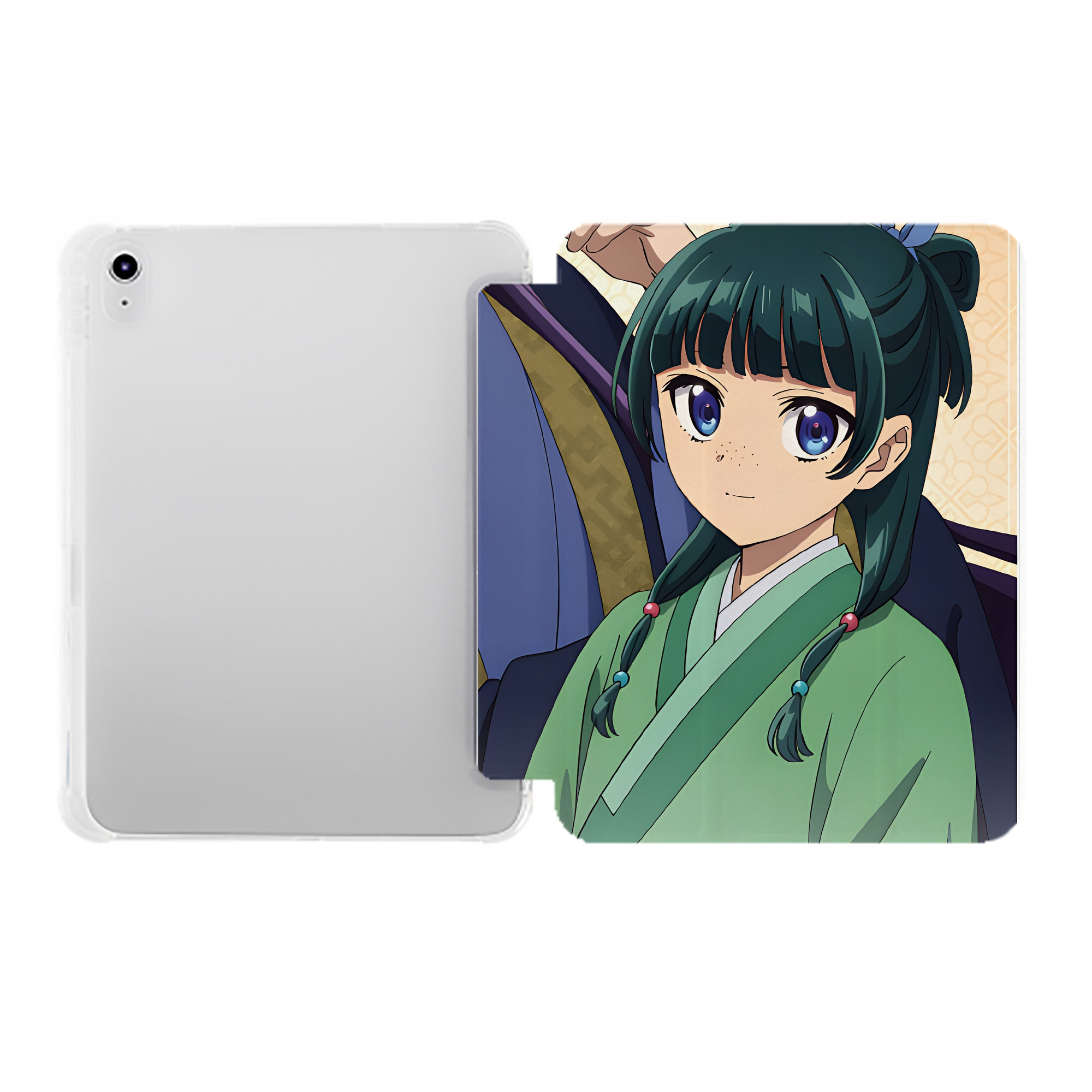 （画像用） 薬屋のひとりごと The Apothecary Diaries IPad ケース ペン収納付き 三つ折りスタンド PUレザー×シリコン 対応機種9.5/10.5/10.9インチ